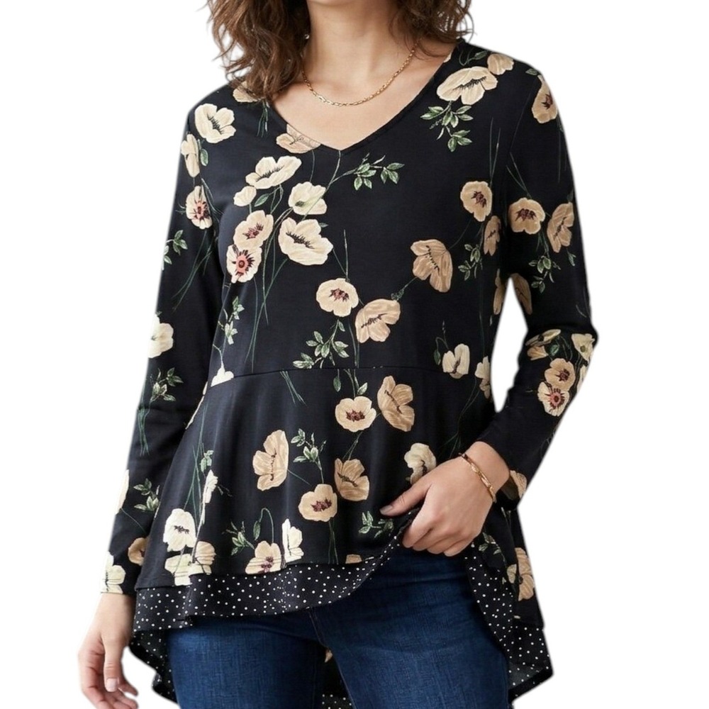 Susan Graver‎ Blouse Black 2x